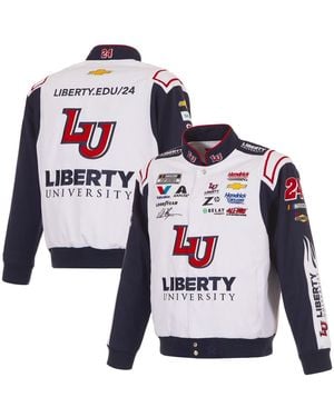 JH Design William Byron Liberty College Full-snap Twill Uniform Jacket - Blue