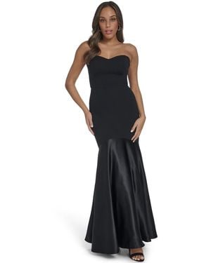 Eliza J Strapless Mermaid Gown - Black