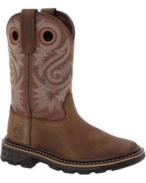 Georgia Boot Kids Litle Carbo-tec Flx Pull-on Boot - Brown