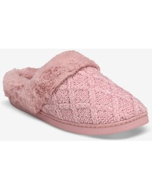 Charter Club Quilted Hoodback Boxed Slippers - Pink