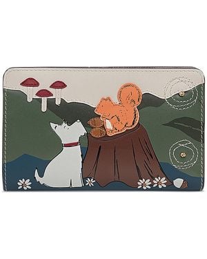 Radley Woodland Wander Leather Bifold Wallet - Metallic