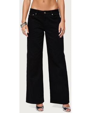 Edikted Roman Low Rise Slouchy Jeans - Black