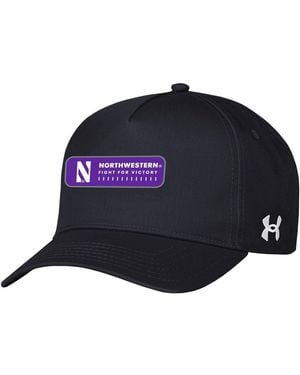 Under Armour Northwestern Wildcats 2023 Sideline Adjustable Hat - Blue