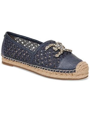 Sam Edelman Khiara Emblem Embellished Espadrille Flats - Blue