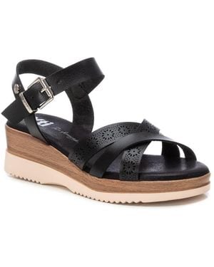 Xti Wedge Sandals - Black