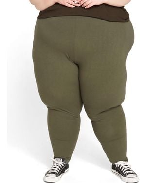 UNIVERSAL STANDARD Plus Size Roya leggings 27 Inch - Green