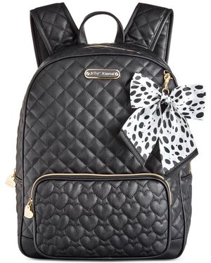 Betsey Johnson Large Bow Backpack - Black