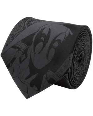 Marvel Dead Pool Hidden Paisley Tie - Black