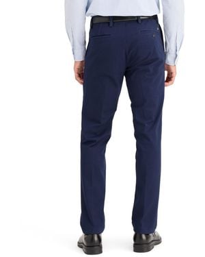 Dockers Workday Smart 360 Flex Slim Fit Khaki Stretch Pants - Blue