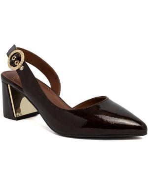 Jones New York Candree Block Heel Slingback Pumps - Brown