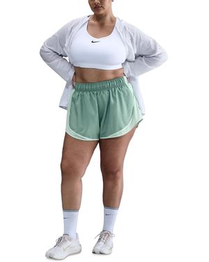 Nike Plus Size Tempo Dri-fit Mid-rise 3" Brief-lined Running Shorts - Green