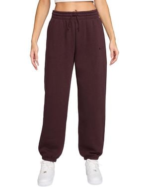 Nike Sportswear Phoenix Fleece High-rise Oversized Sweatpants - Purple
