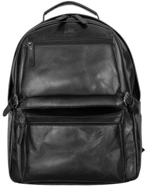 Mancini Zippered Backpack - Black