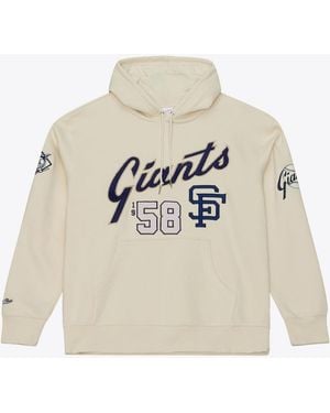 Mitchell & Ness San Francisco Giants Yacht Rock Fleece Hoodie - White