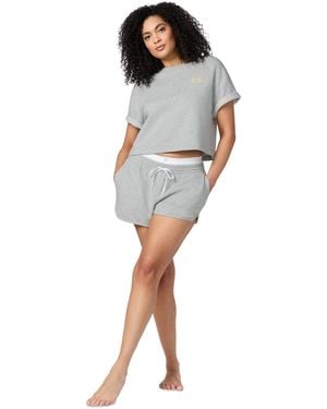 Gap Short-sleeve French Terry Pajama Set - Gray