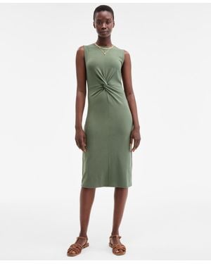 On 34th Knot-front Knit Midi Dress - Green