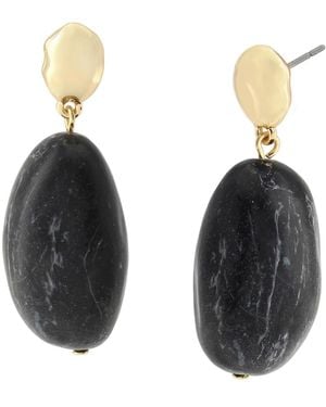 Robert Lee Morris Jasper Stone Drop Earrings - White