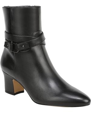 Franco Sarto Flexa Caden Pointed Toe Zip Short Booties - Black