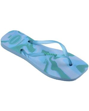 Havaianas Square Jelly Slim Slip-on Sandals - Blue