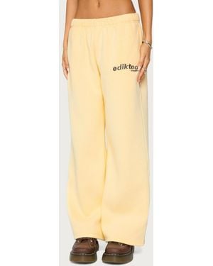 Edikted West Coast Sweatpants - Yellow