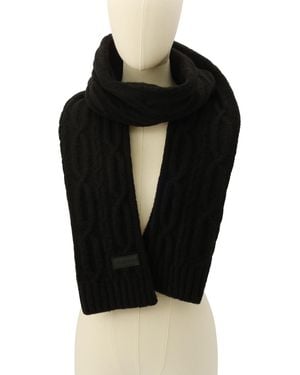 HUNTER Cable-knit Scarf - Black