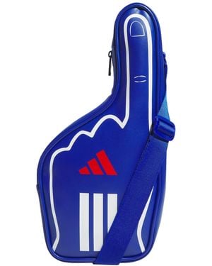 adidas Finger Design Zip-up Crossbody Bag - Blue