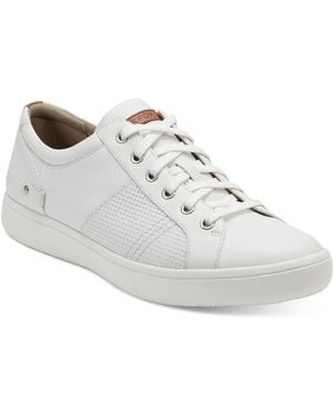 Rockport Colle Tie Lace Up Sneakers - White