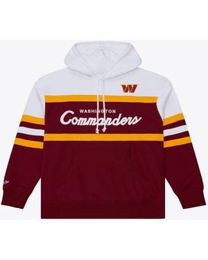 Mitchell & Ness Mitchell Ness Burgundy Washington Commanders Head Coach Hoodie - Red