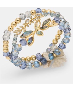 Lonna & Lilly Beaded Stretch Bracelets - Metallic