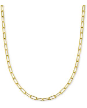 Giani Bernini Diamond-cut Paperclip Chain 18" - Metallic