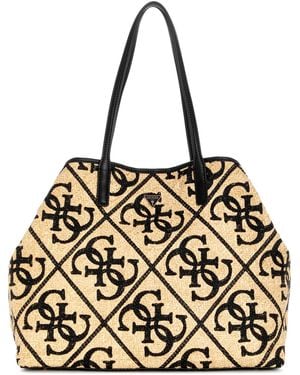 Guess Kirsten Large Tote Handbag - Metallic