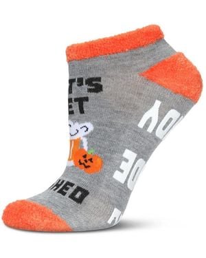 Memoi Let's Get Smashed Low-cut Non-skid Socks - Gray