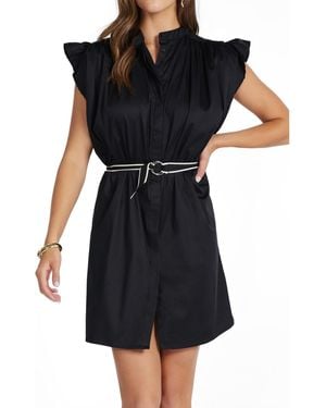 Bishop + Young Bishop + Young Bishop + Young Mallorca Flutter Sleeve Dress - Black