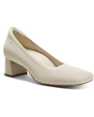 VIVAIA Monroe Square-toe Margot Chunky Heels - White