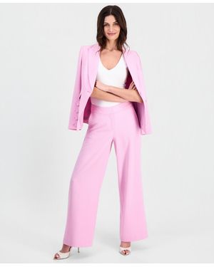 Tahari One-button Peak-lapel Blazer - Pink