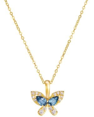 Le Vian Diamond Butterfly Pendant (0.11 Ct. T.w. - Metallic