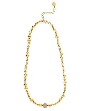 Rivka Friedman 18k Clad Beaded Necklace - Black