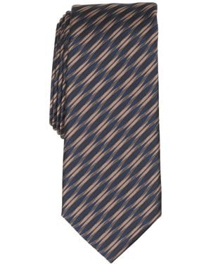 Alfani Summit Stripe Tie - Gray