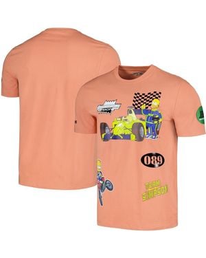 FREEZE MAX And The Simpsons Racing T-shirt - Orange