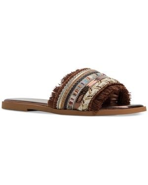ALDO Coralya Embellished Flat Sandals - Brown