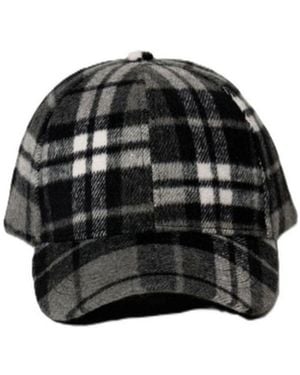 Hat Attack Check Cap - Black