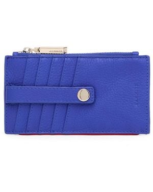 Hammitt 210 West Leather Cardholder - Blue