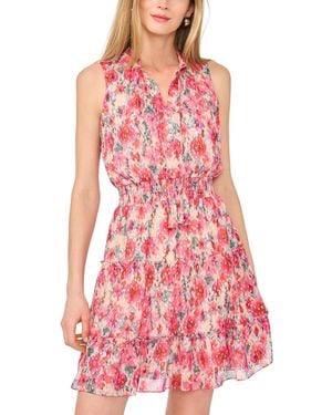 SAM & JESS Sleeveless V-neck Tiered Dress