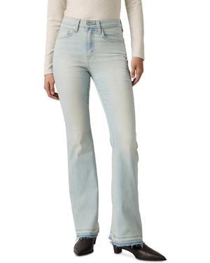 Levi's 726 High Rise Slim Fit Flare Jeans - White