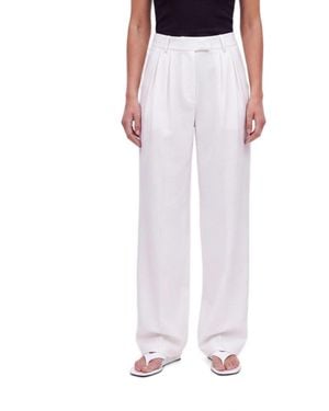 Nocturne High Waist Wide Leg Pants - White