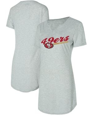 Concepts Sport San Francisco 49ers Petition Knit Nightshirt - Gray
