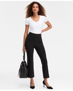 INC International Concepts High-rise Kick Flare Pants - White