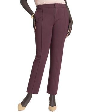 Eloquii The Ultimate Stretch Slim Leg Pant - Red