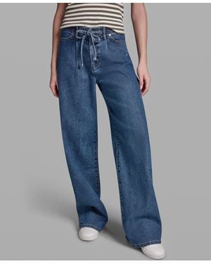 BCBGMAXAZRIA Mid-rise Wide-leg Jeans - Blue