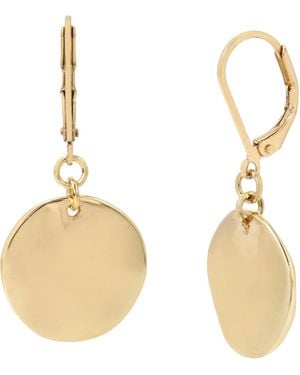 Robert Lee Morris Disc Drop Earrings - Metallic